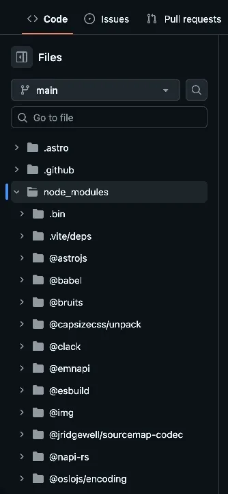 node_modules subfolders